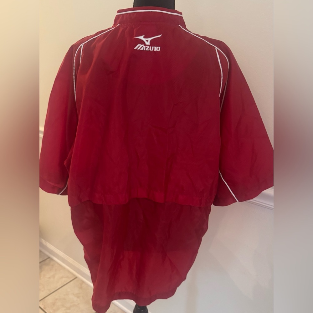 Mizuno Red Quarter-Zip Pullover – Size L - Picture 3 of 5